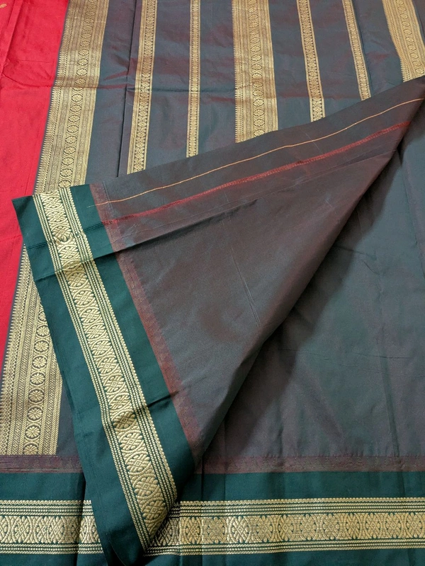 Soft Fancy Narayanpet Pattu  - Red, VZ