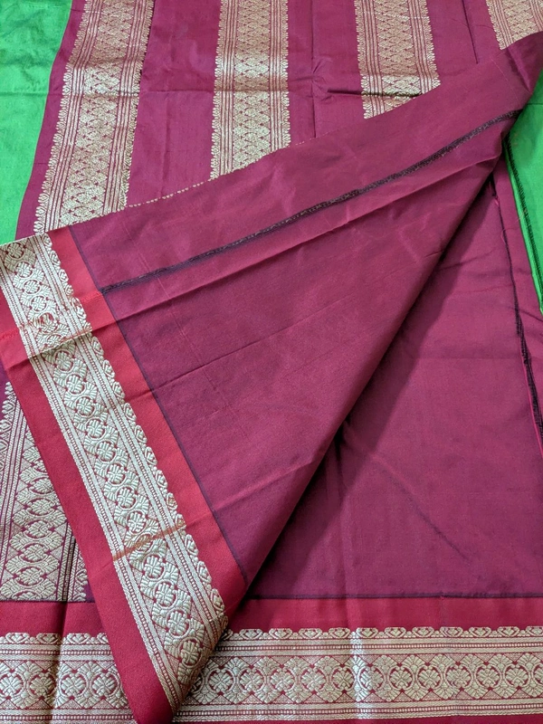 Soft Fancy Narayanpet Pattu  - green, VZ