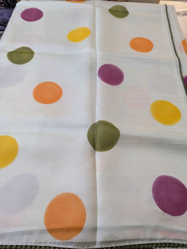 Pure Handloom Designs Organza  - green