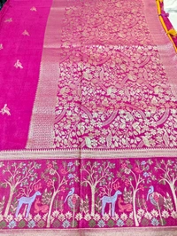 Designer Manipuri Silk Figure Concept  - pink