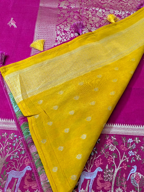 Designer Manipuri Silk Figure Concept  - pink