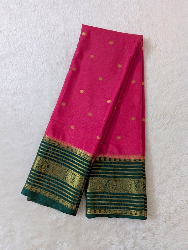 mysore crepe weaving  - pink
