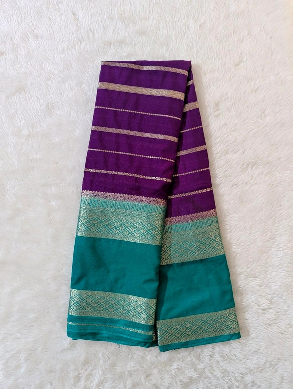 mysore crepe weaving  - Electric Violet