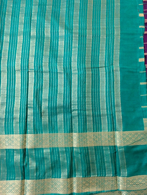mysore crepe weaving  - Electric Violet