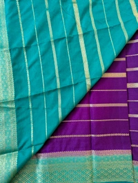 mysore crepe weaving  - Electric Violet