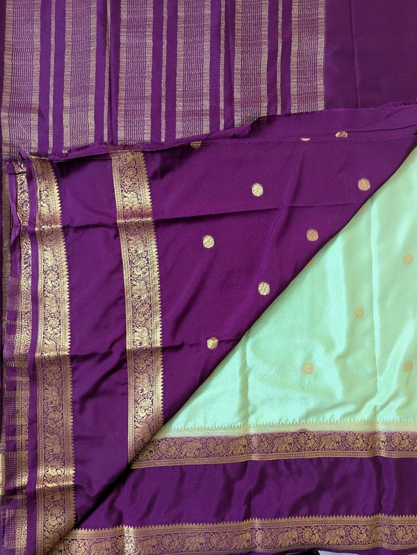mysore crepe weaving  - green