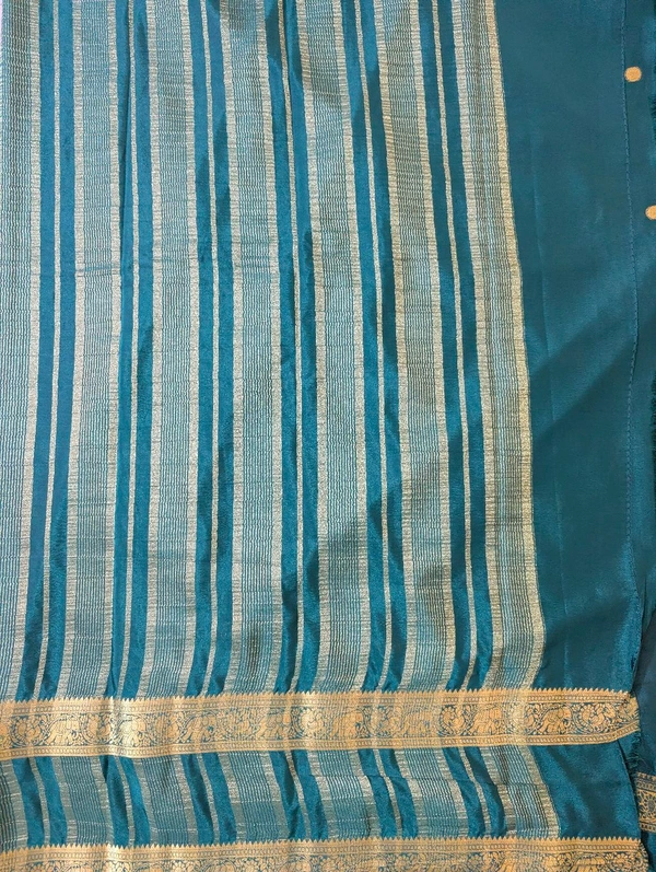 mysore crepe weaving  - pink and green