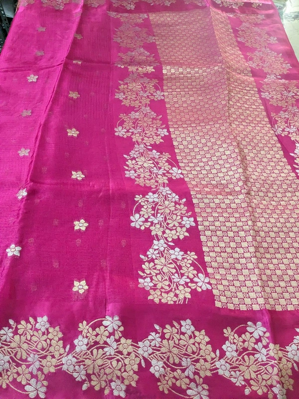 Pure Mushru Sillk Kota - pink