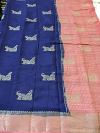 Pure Beneras Chiffon - Navy Blue