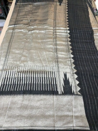 Pure Tissue With Meena Reshma Work - Black