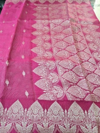 Pure Mushru Tissue Kota Designer  - pink