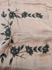 Designer Acho Silk Hand Work  - Sundown