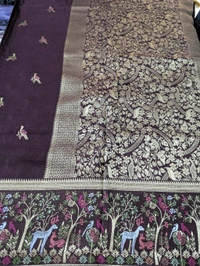 Designer Manipuri Silk Figure Concept  - Morocco Brown