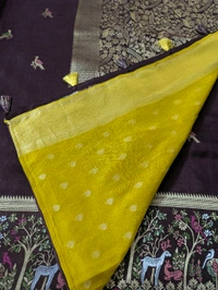 Designer Manipuri Silk Figure Concept  - Morocco Brown