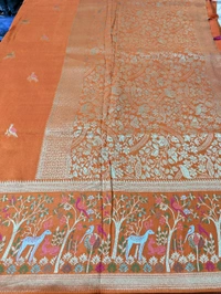 Designer Manipuri Silk Figure Concept  - orange