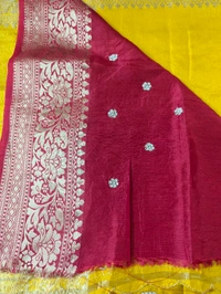 Pure Designer Dola Hand Work  - Gold