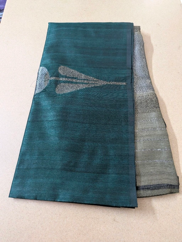Designer Kosa Silk  - Dark green