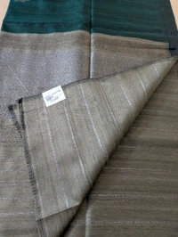 Designer Kosa Silk  - Dark green