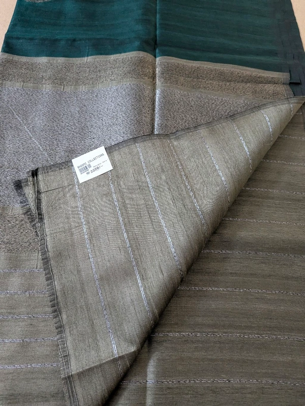 Designer Kosa Silk  - Dark green