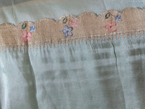 Designer Tissue Embroidery  - Jungle Mist