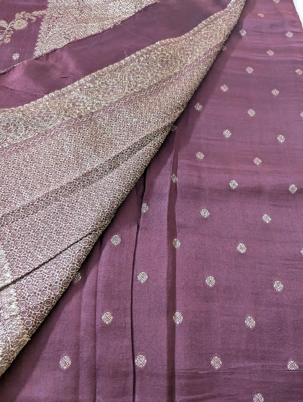 Designer Tusser Georgette  - Brown