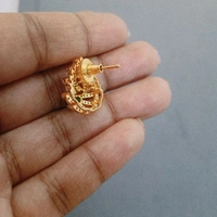 Diamond Copy Studs  - Green