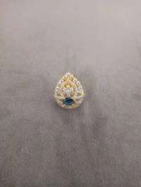 Diamond Copy Studs  - Blue