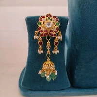 Jadua Kundan Long Jhumkas - Ruby