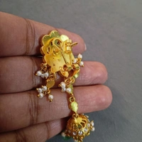 Jadua Kundan Long Jhumkas - Ruby