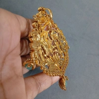 Radha Krishna Pendant With Earrings 