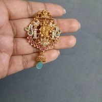 Radha Krishna Pendant With Earrings 