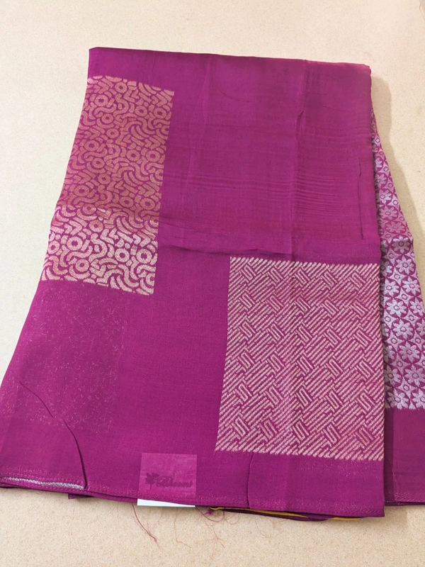 Pure Manipuri Kora Designer  - Violet Eggplant