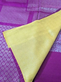 Pure Manipuri Kora Designer  - Violet Eggplant