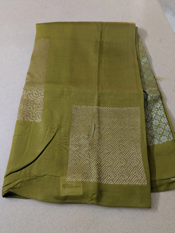 Pure Manipuri Kora Designer  - Olive