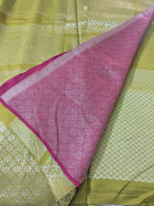 Pure Manipuri Kora Designer  - Olive