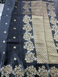 Pure Mushru Sillk Kota - Black