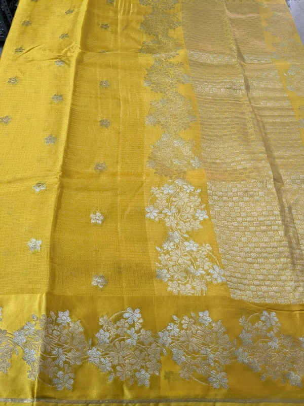 Pure Mushru Sillk Kota - Gold