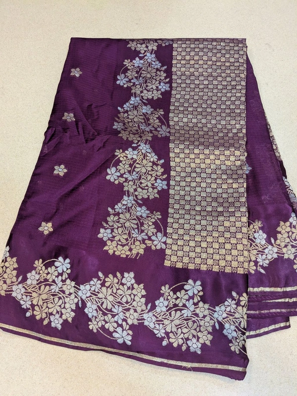 Pure Mushru Sillk Kota - Purple