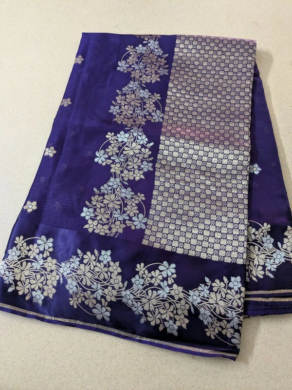 Pure Mushru Sillk Kota - Pigment Indigo