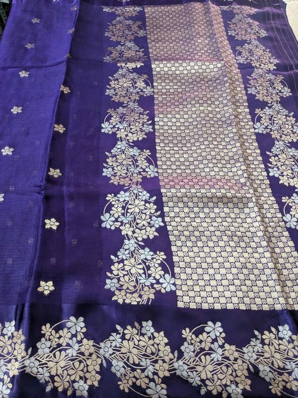 Pure Mushru Sillk Kota - Pigment Indigo