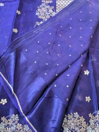 Pure Mushru Sillk Kota - Pigment Indigo