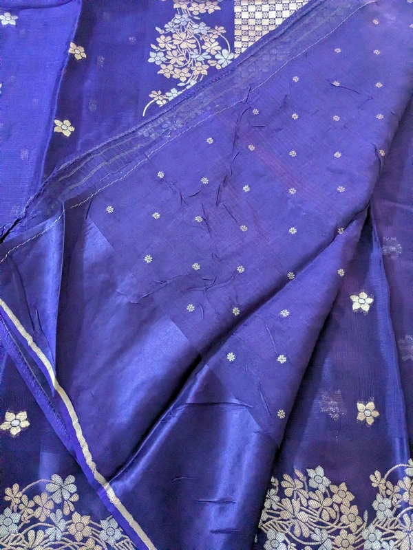 Pure Mushru Sillk Kota - Pigment Indigo