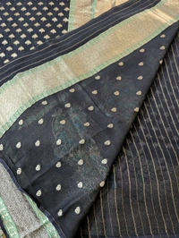 Pure Designer Georgette  - Black