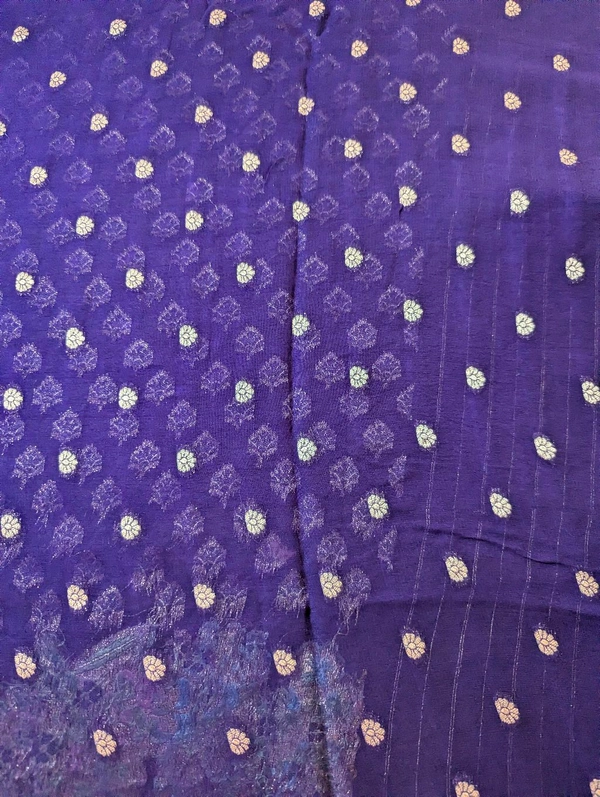 Pure Designer Georgette  - Pigment Indigo