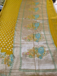 Pure Designer Georgette  - Gold