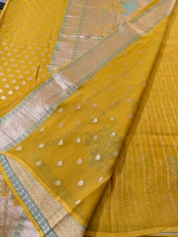 Pure Designer Georgette  - Gold