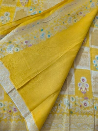 Pure Tusser Tissue Designer  - Gold