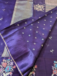 Designer Mushru Kota With Meena - Pigment Indigo