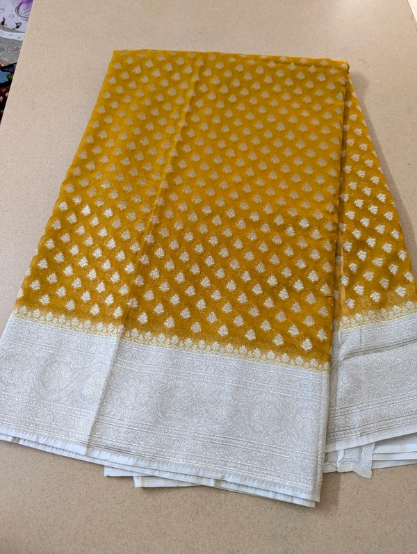 Pure Kora Georgette  - Gold