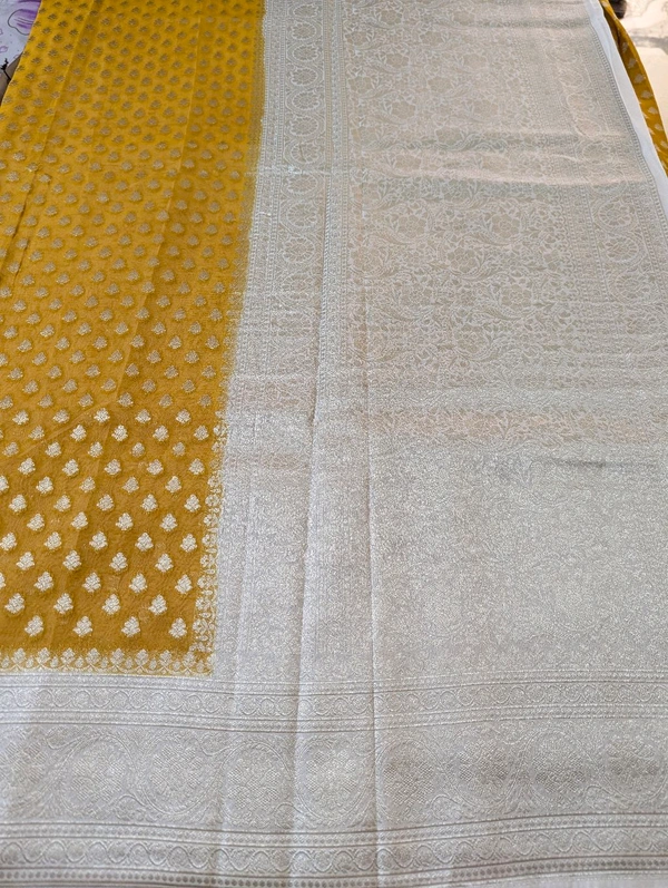 Pure Kora Georgette  - Gold